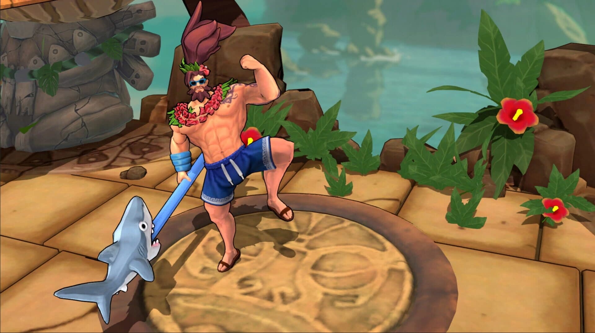 Rushdown Revolt: Pool Party Weishan screenshot 1