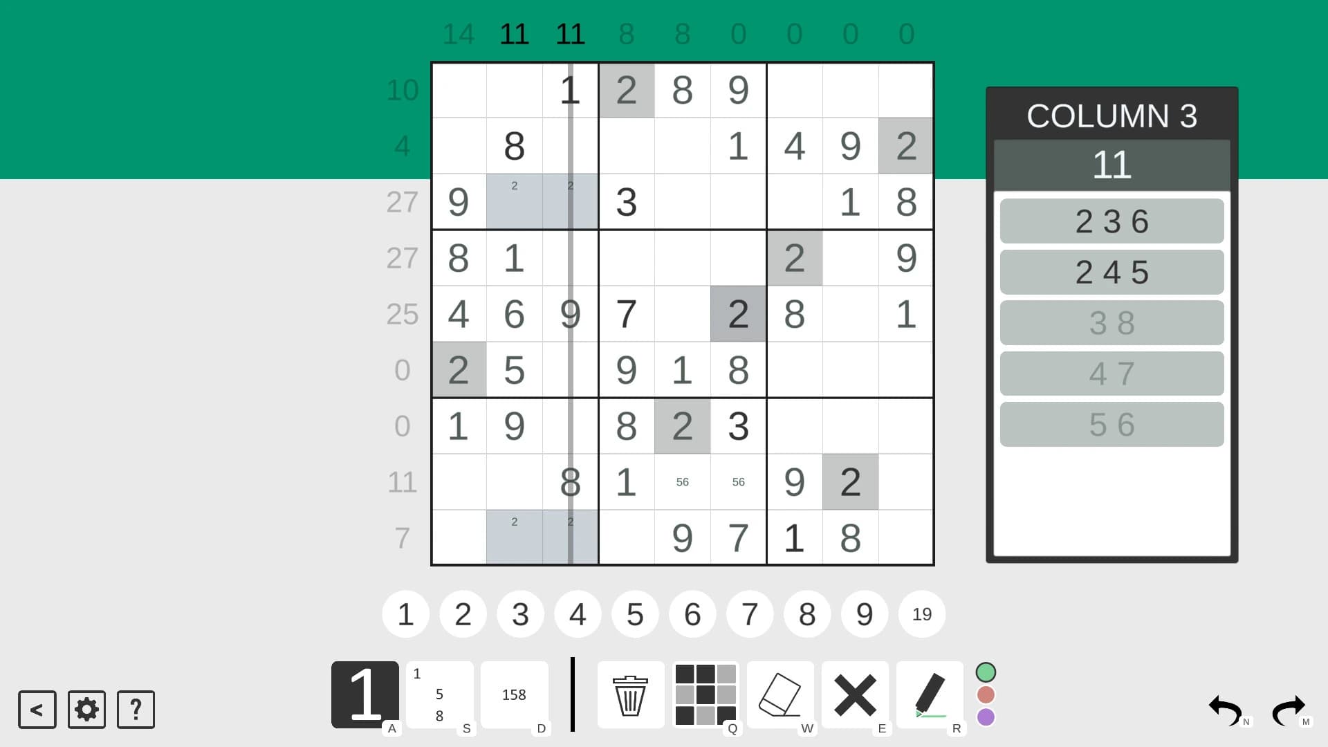 Sandwich Sudoku screenshot 7