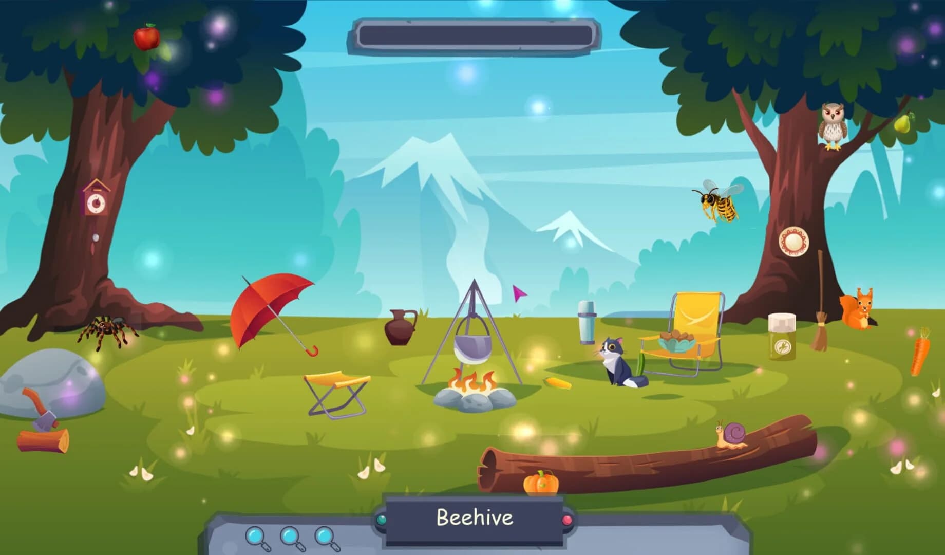 Searching for objects in the forest screenshot 1