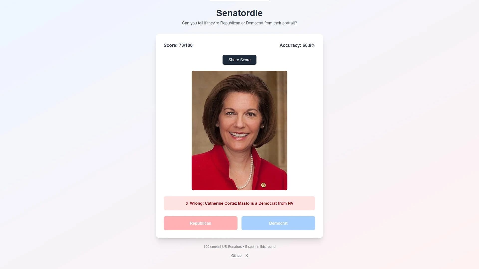 Senatordle screenshot 2