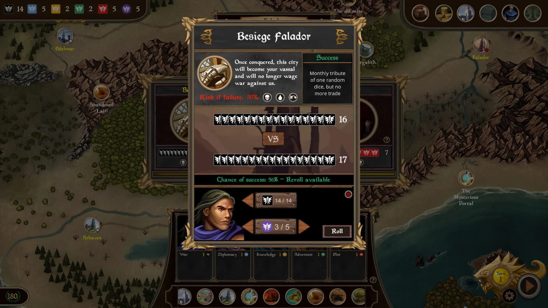Silmaris: Dice Kingdom screenshot 1