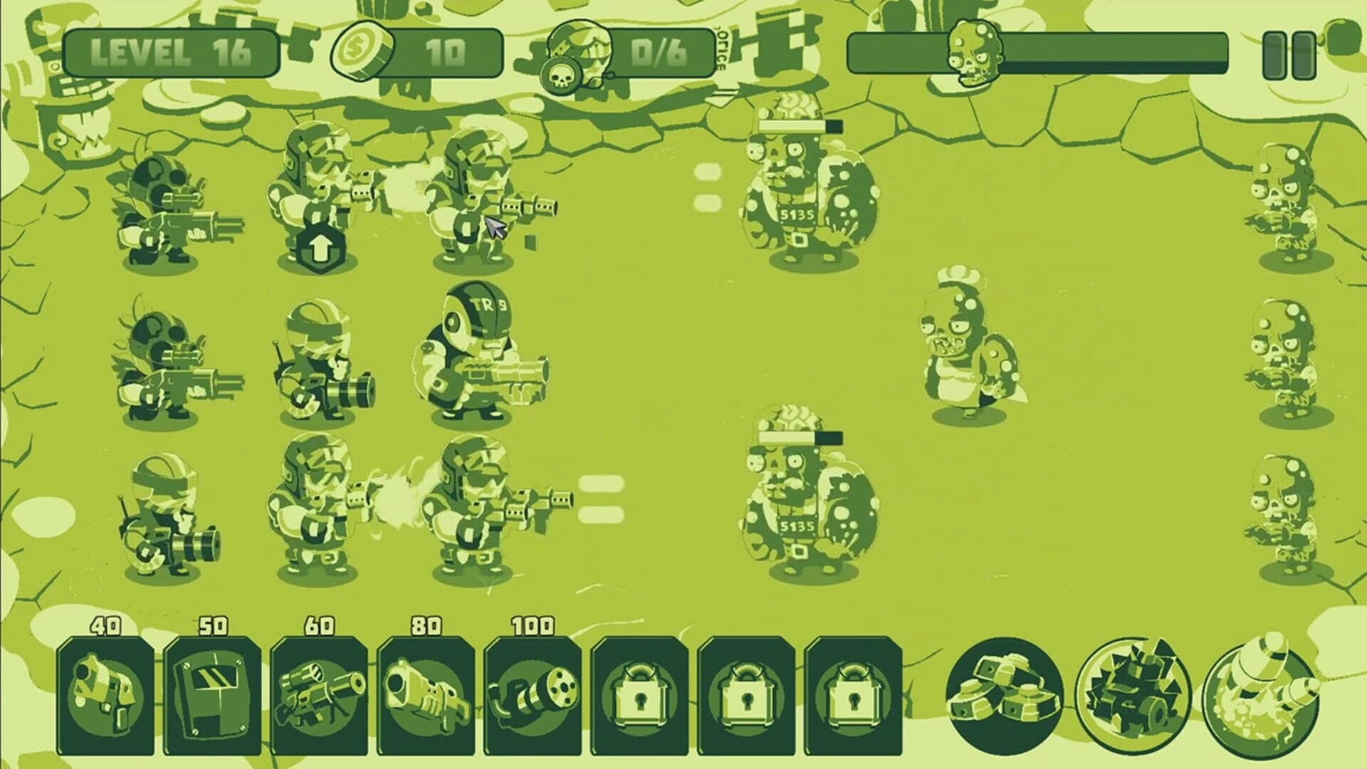 Soldiers vs. Zombies: Tower Defense screenshot 1