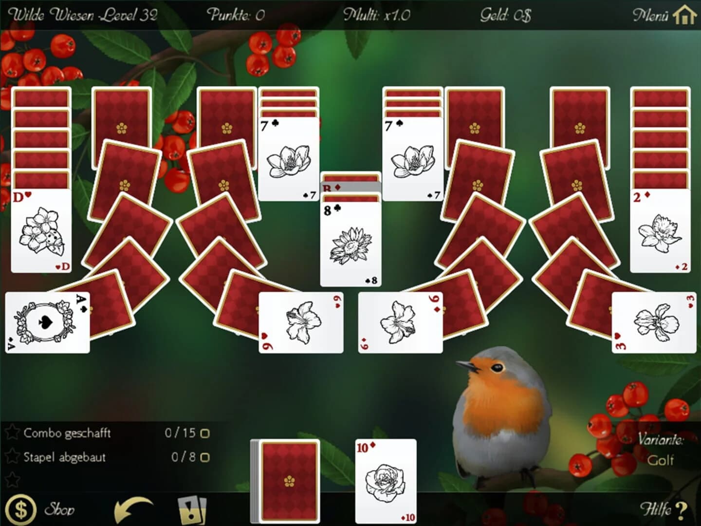 Solitaire: Beautiful Garden Season screenshot 1