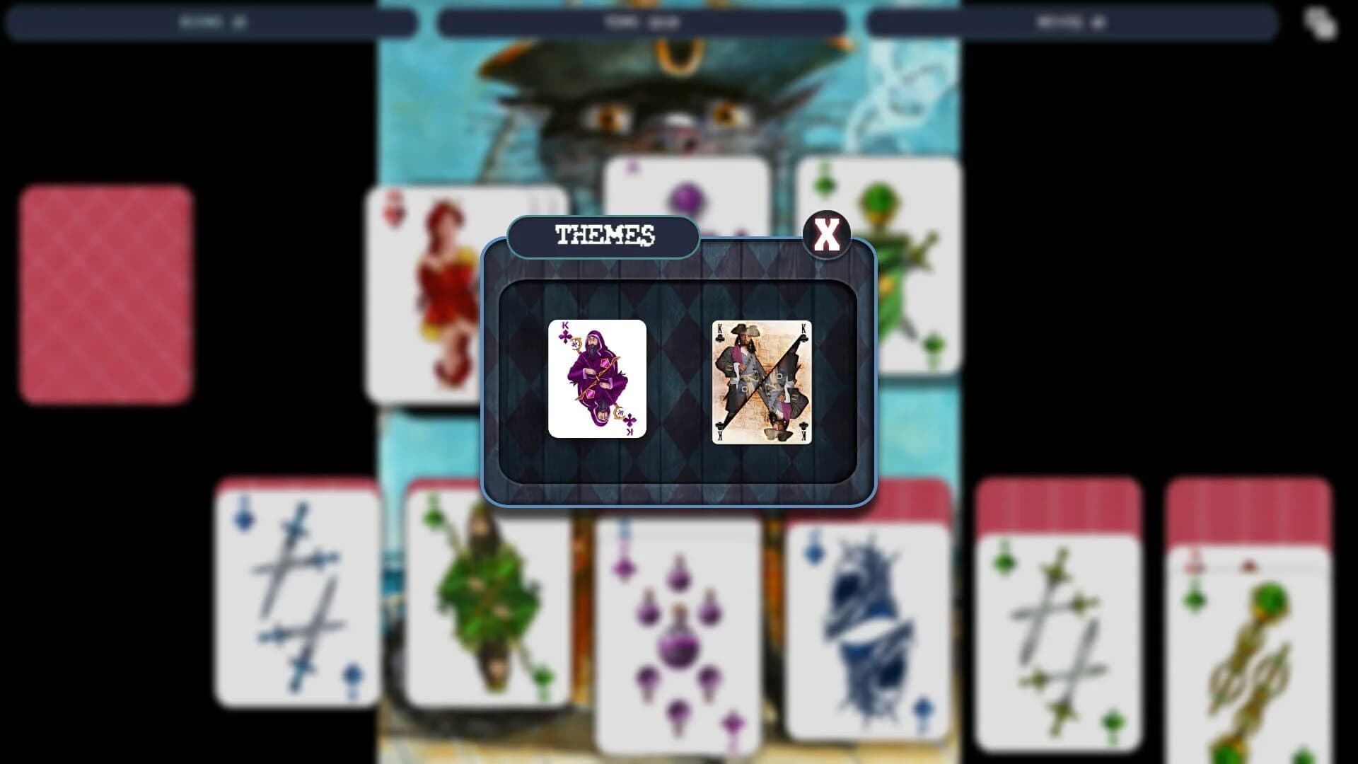 Solitaire - Cat Pirate Portrait screenshot 4