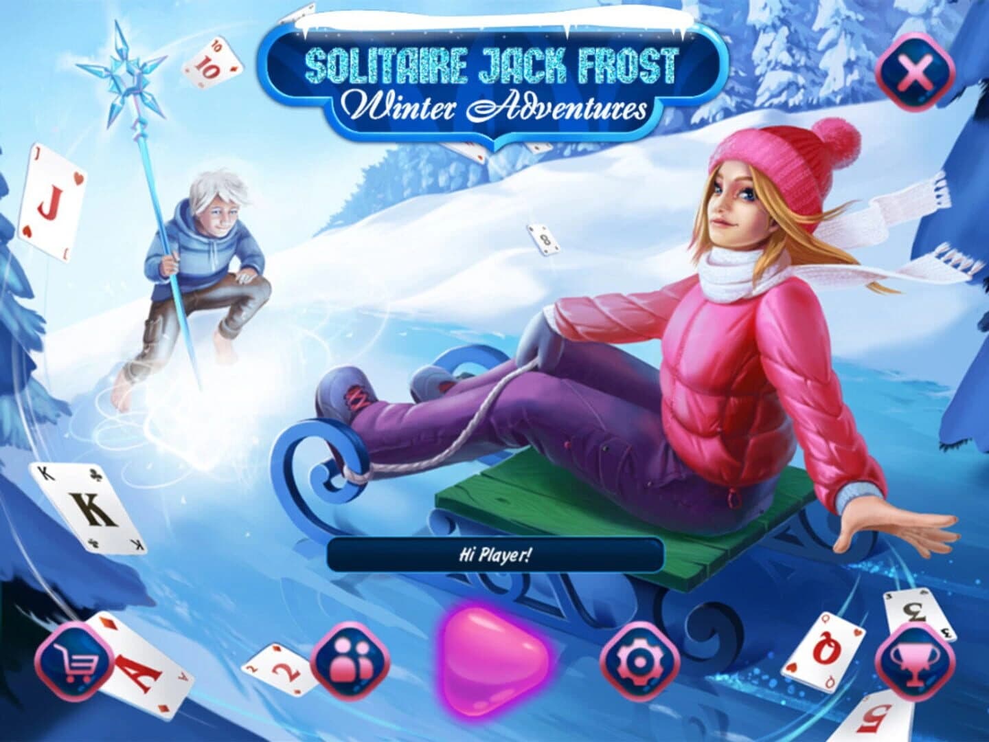 Solitaire: Jack Frost Winter Adventures screenshot 1