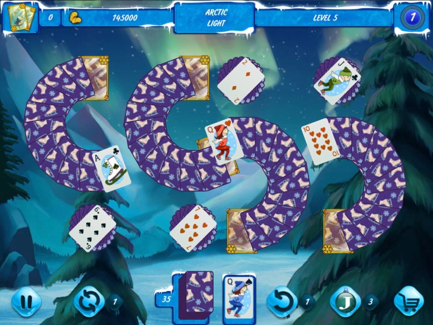 Solitaire: Jack Frost Winter Adventures screenshot 4