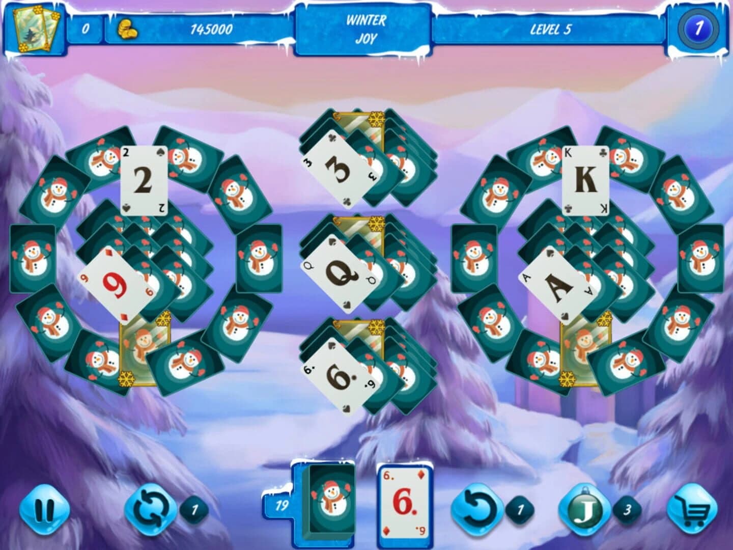 Solitaire: Jack Frost Winter Adventures screenshot 3