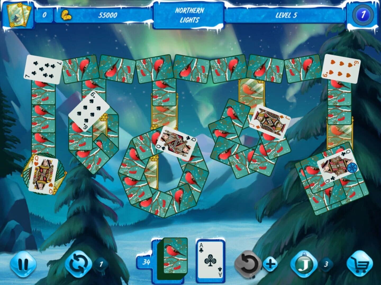 Solitaire Jack Frost: Winter Adventures 2 screenshot 2