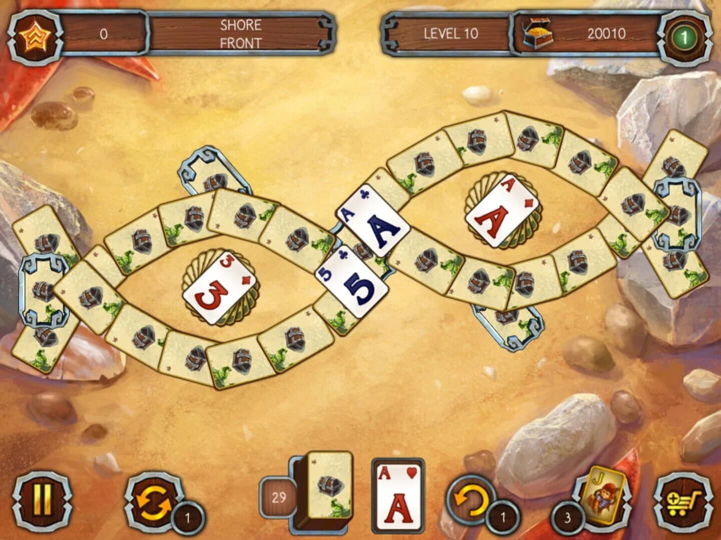 Solitaire Legend of the Pirates screenshot 2
