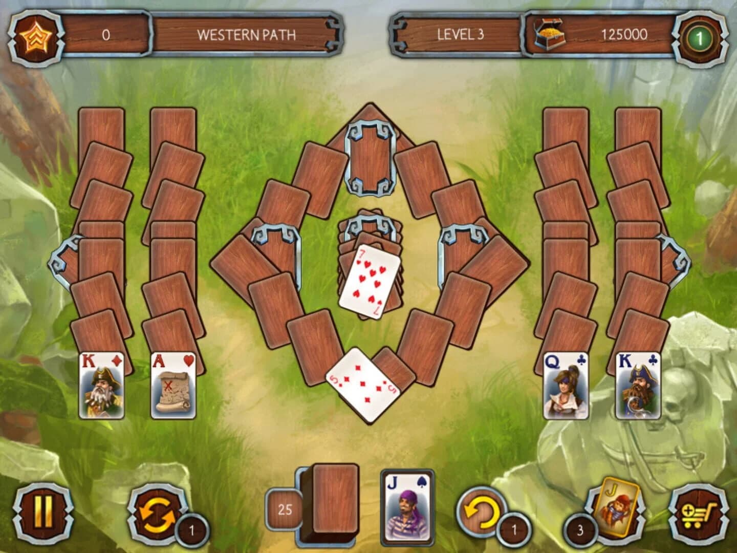 Solitaire Legend of the Pirates 2 screenshot 1