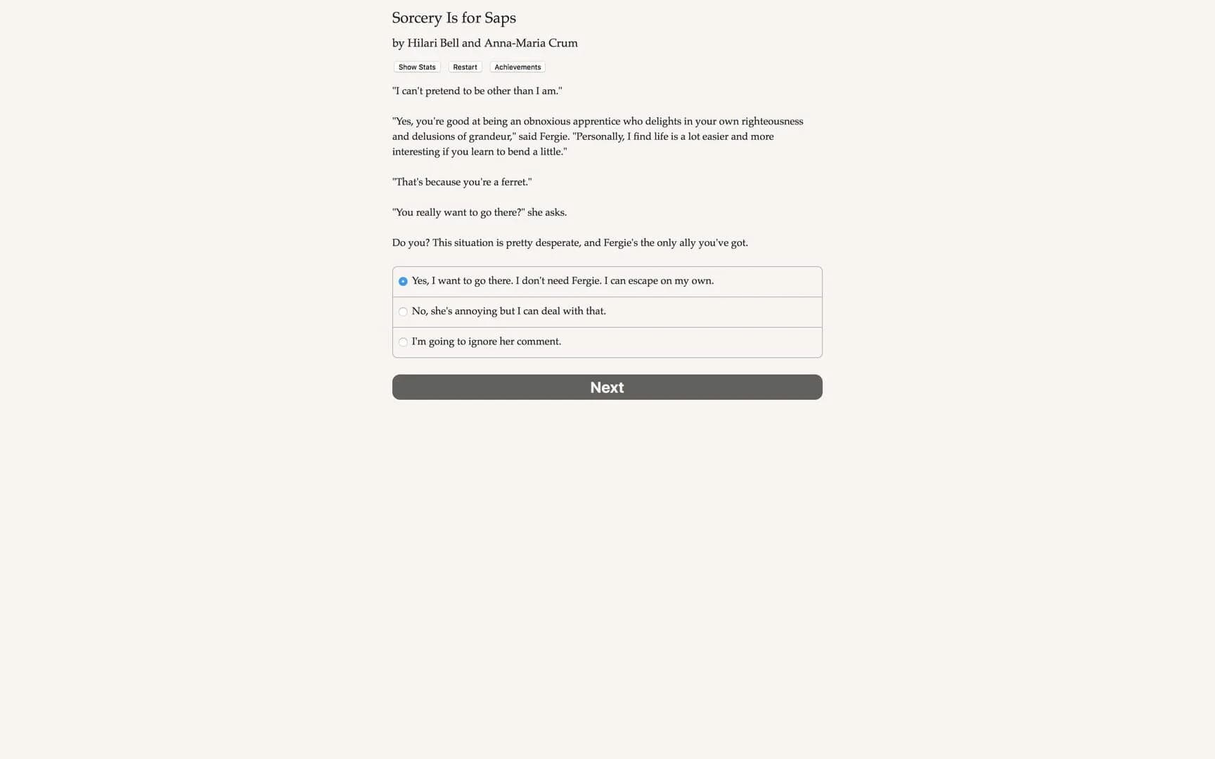 Sorcery Is for Saps screenshot 1