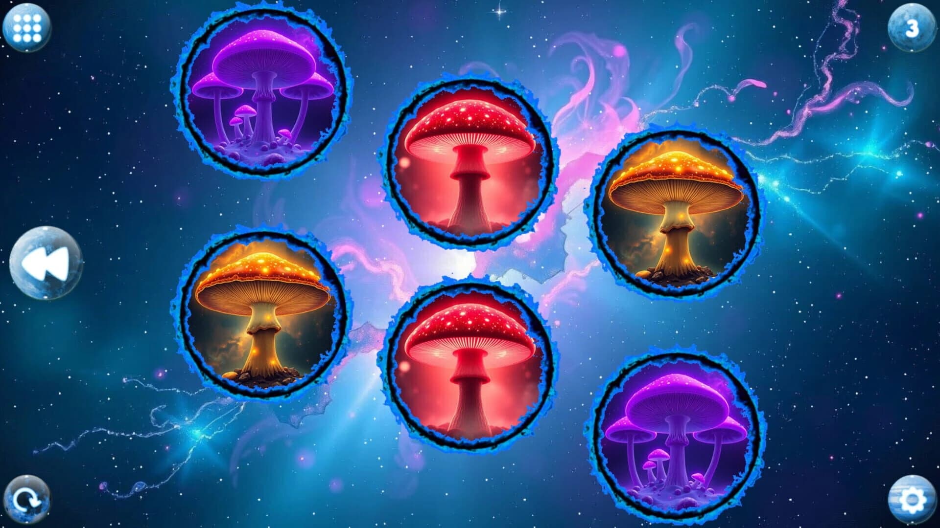 Space Memory: Mushrooms screenshot 2