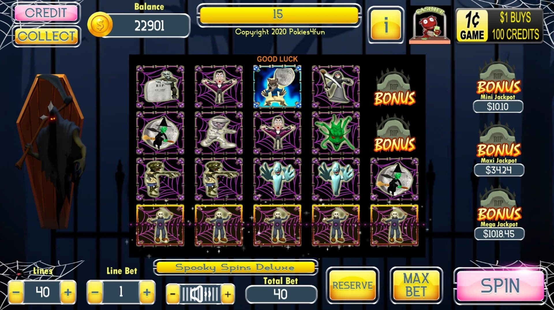Spooky Spins Deluxe screenshot 1