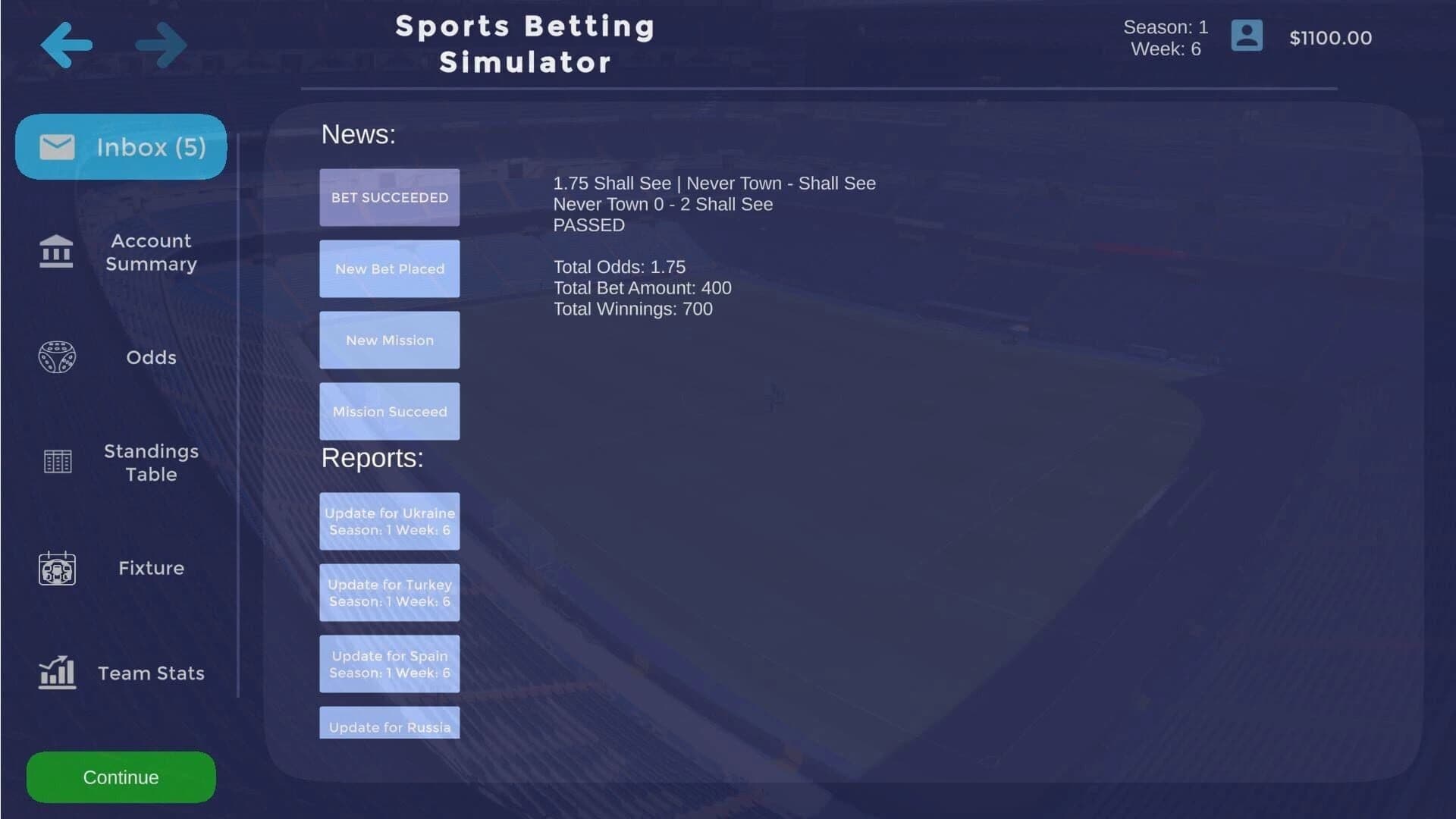 Sports Betting Simulator screenshot 5