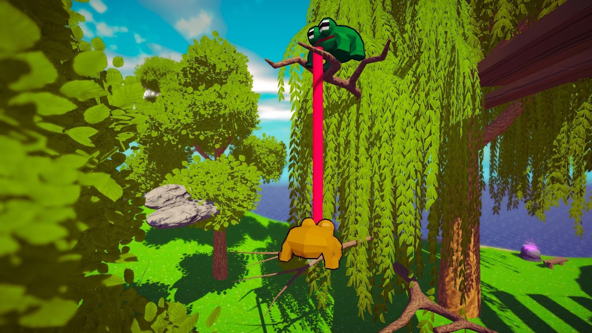Stick Together!: Co-op Frog Parkour screenshot 2