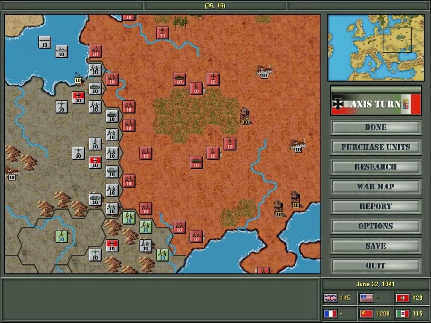 Strategic Command: European Theater screenshot 1