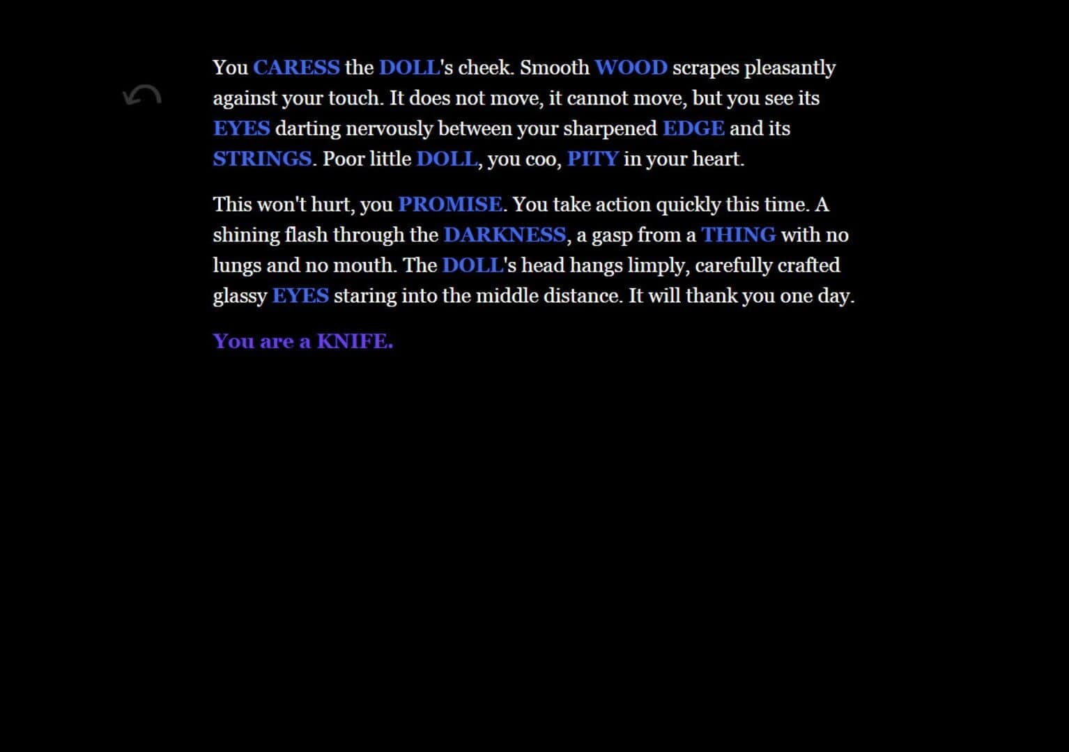 Strings/Threads/Burdens screenshot 2