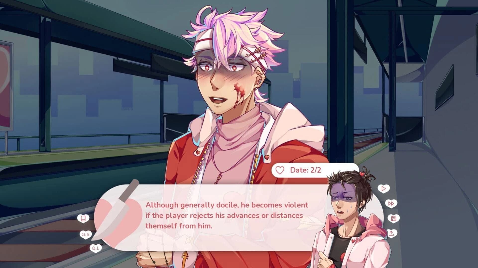 Stuck in a Yandere Visual Novel... HELP!! screenshot 1