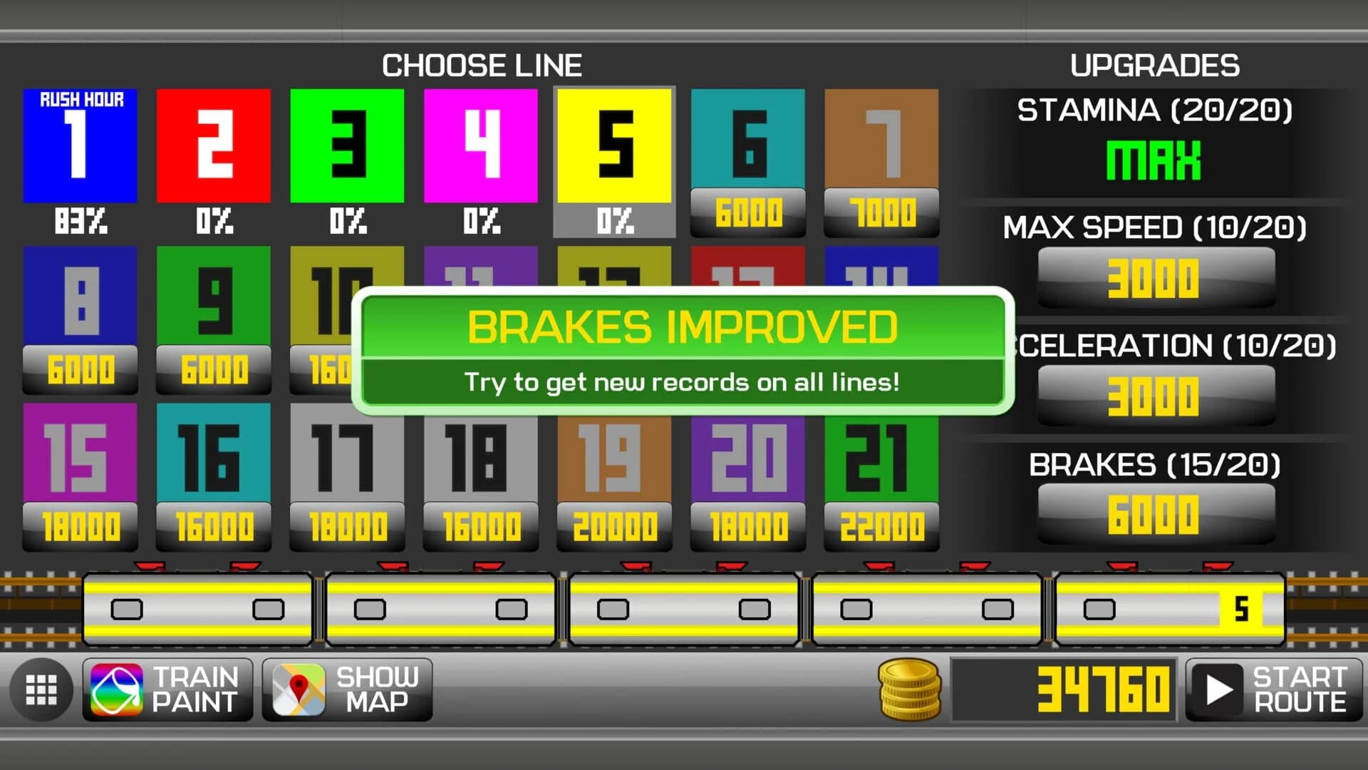 Subway Train Simulator 2D screenshot 4
