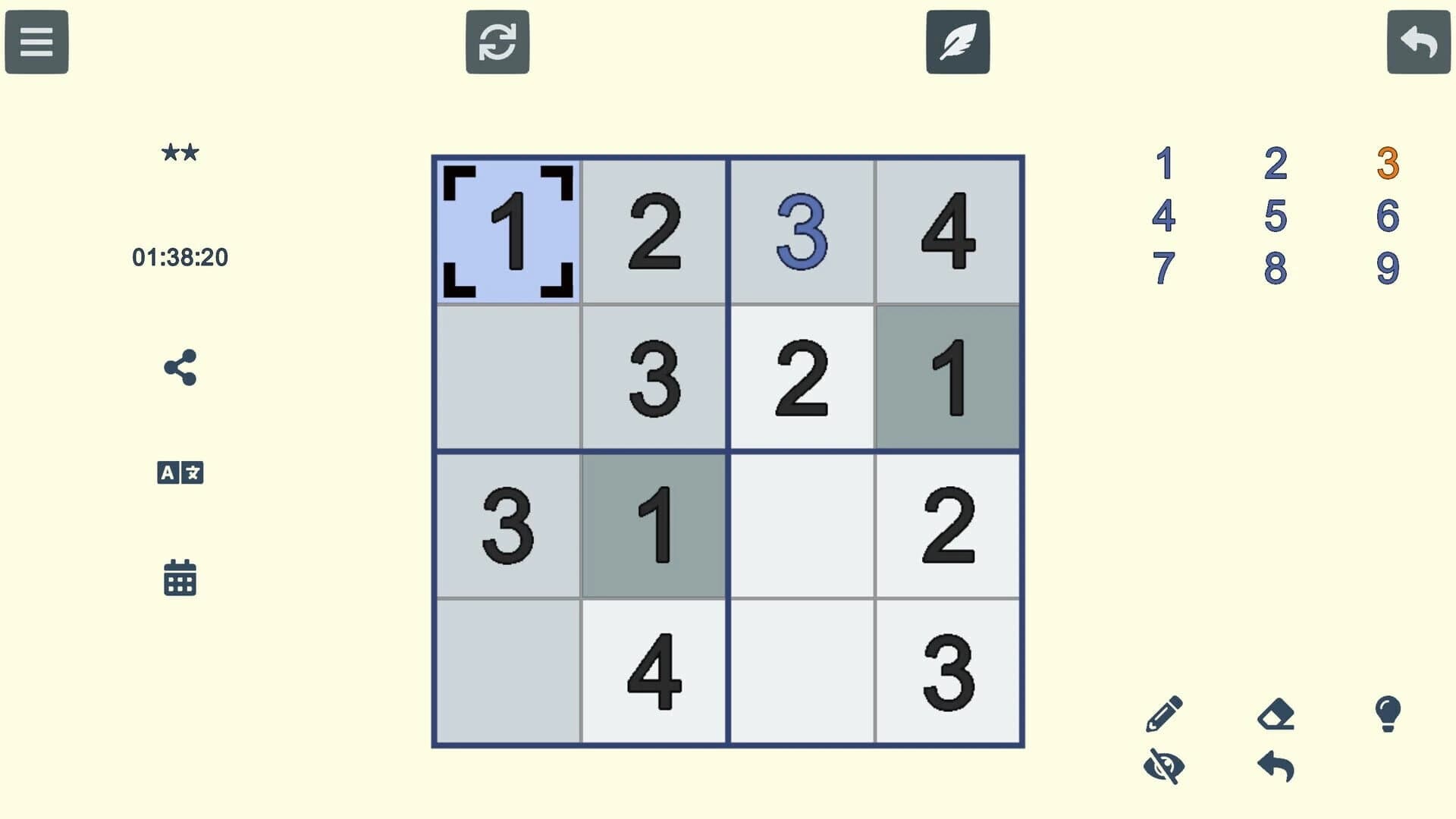 Sudoku screenshot 3