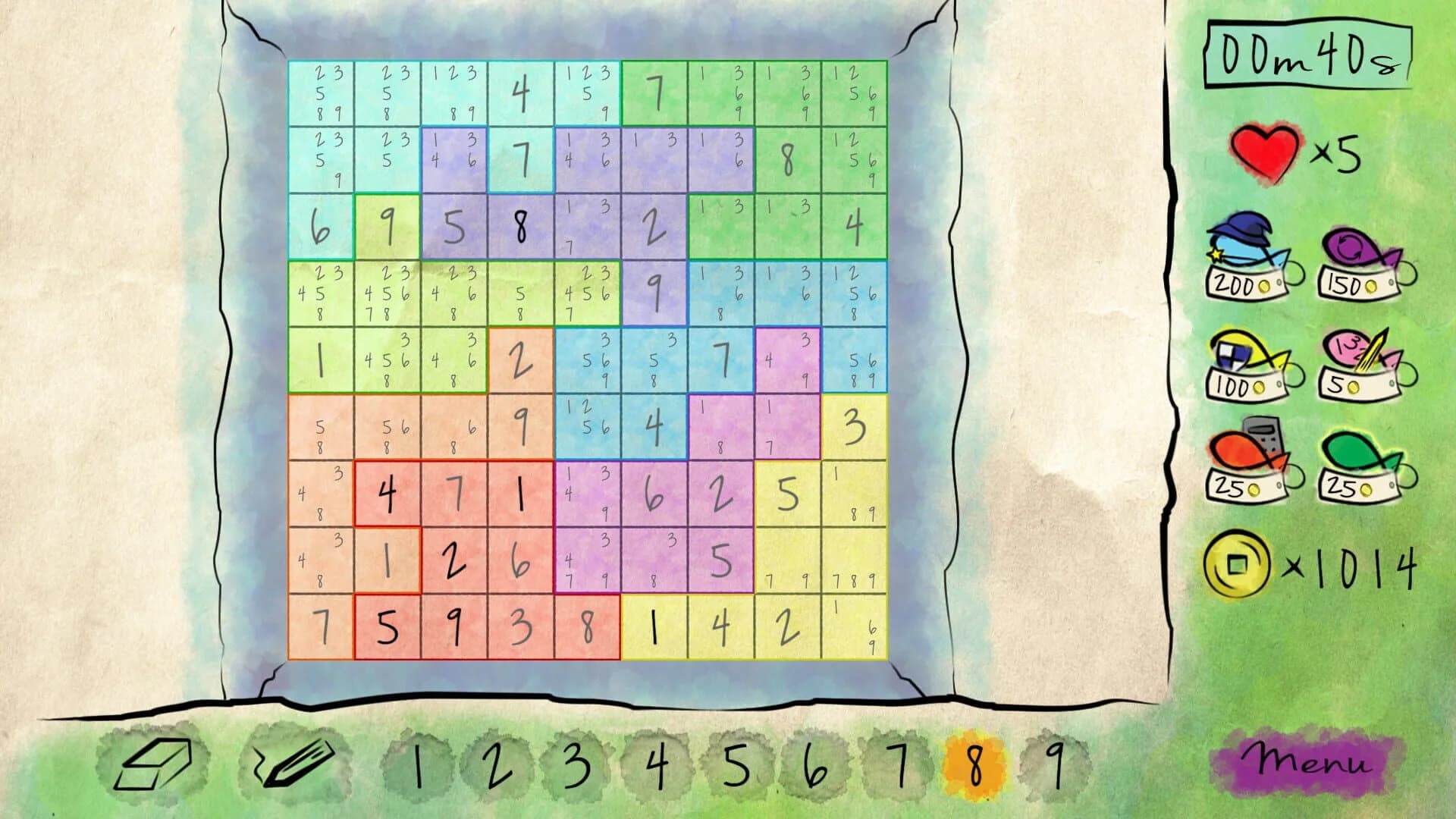 Sudoku Quest screenshot 1
