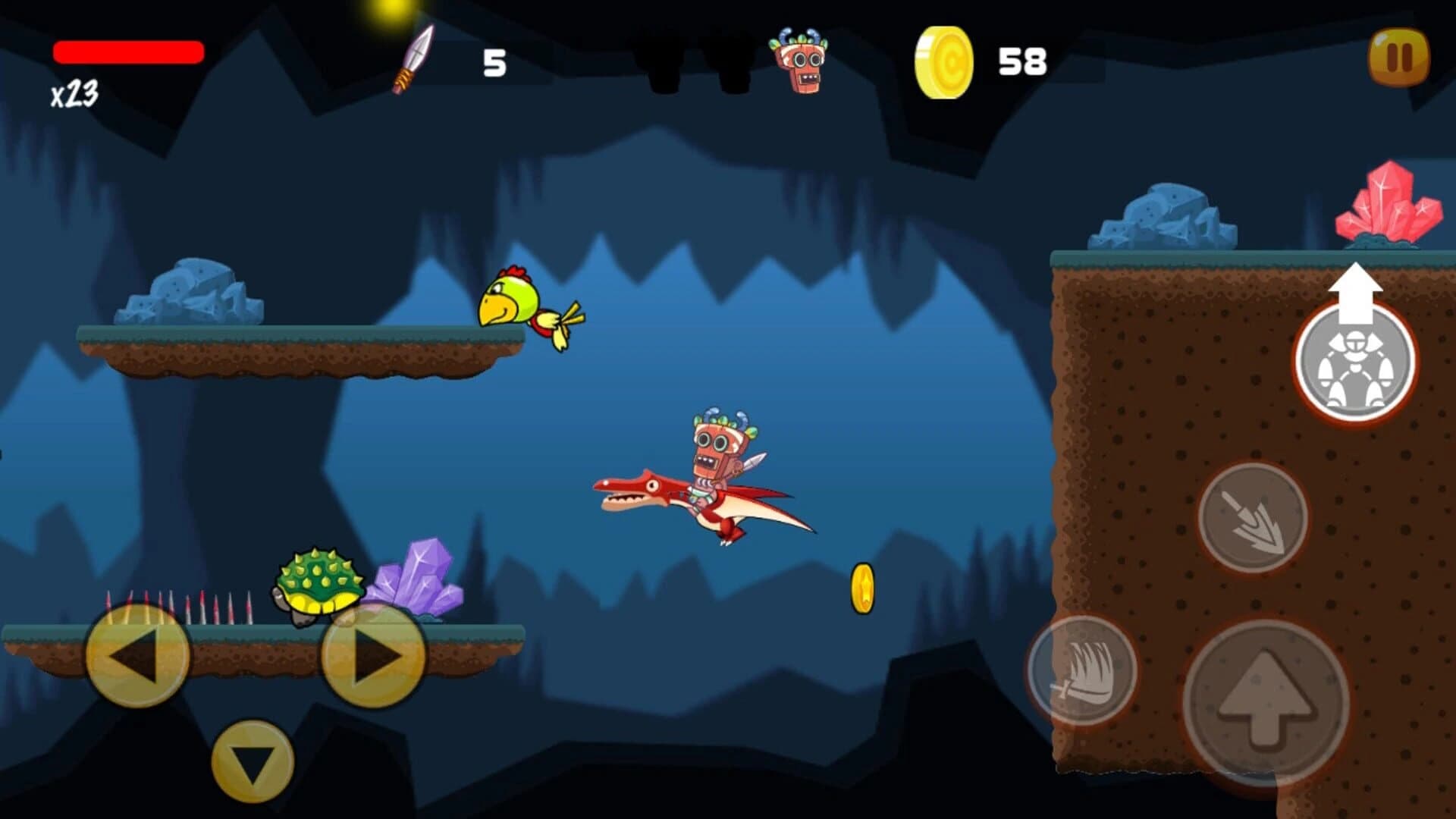 Super Prehistoric World Adventure screenshot 4