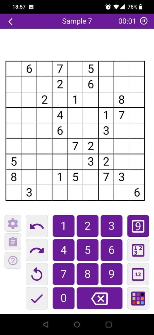 Sven's SudokuPad screenshot 5