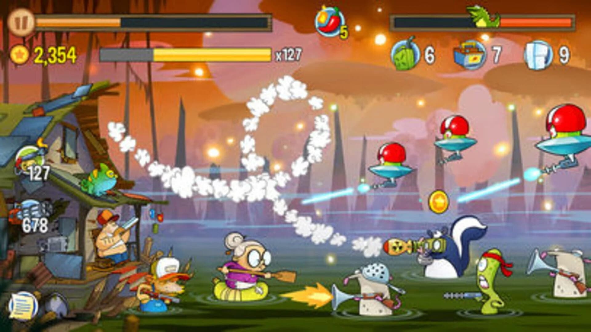 Swamp Attack screenshot 2