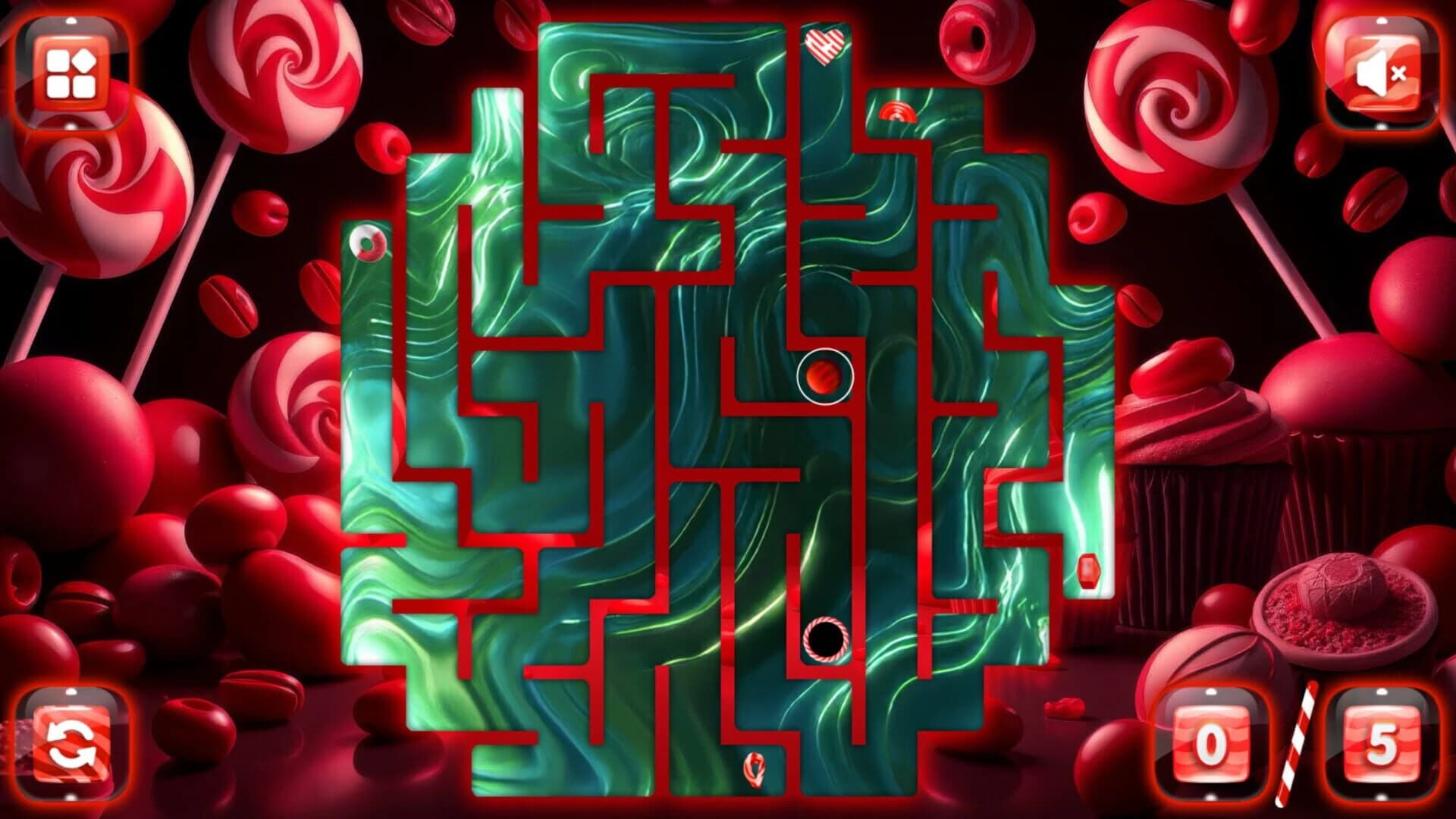 Sweetie Candy Maze: Red Cherry screenshot 5