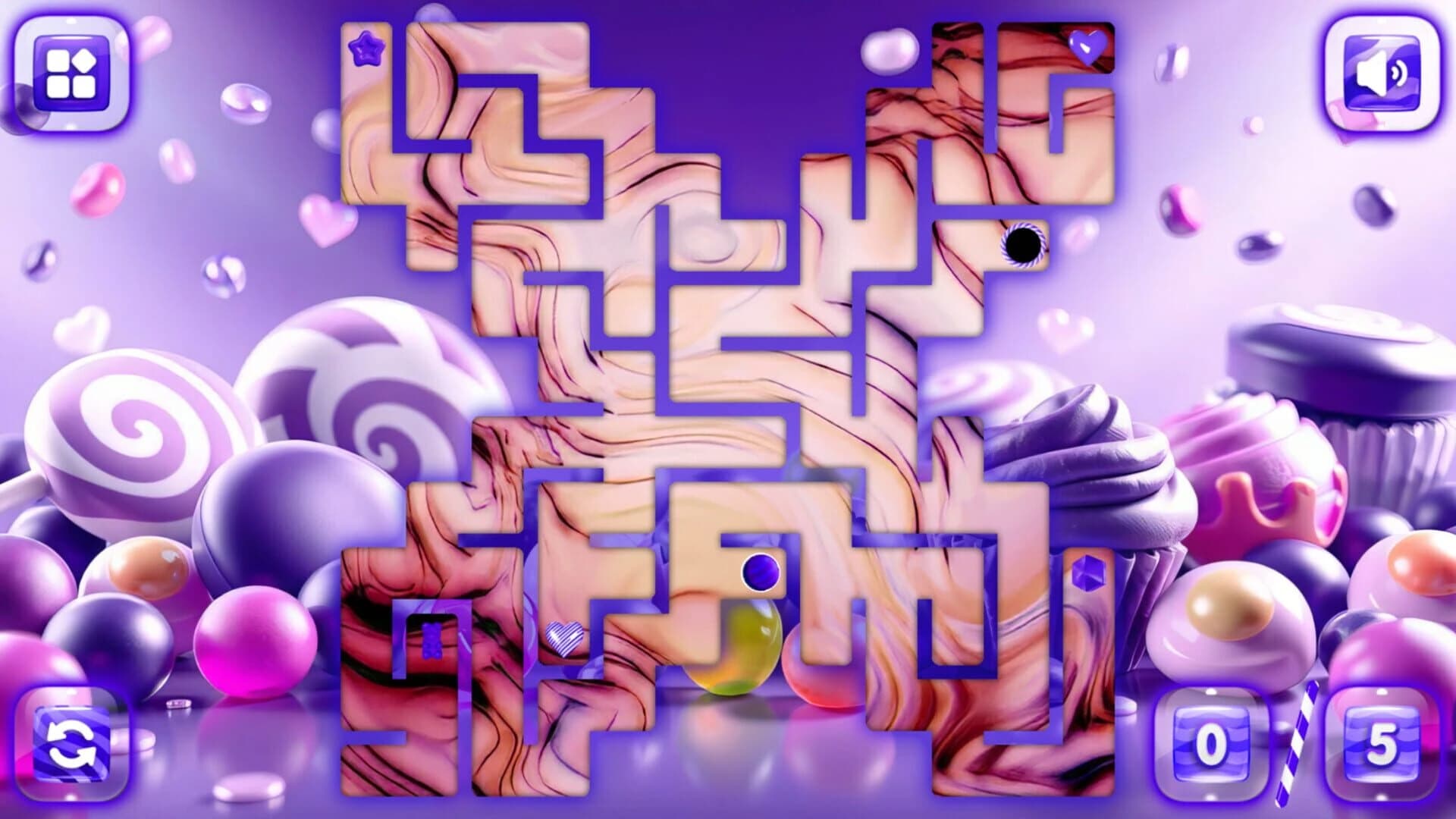Sweetie Candy Maze: Violet Plum screenshot 5