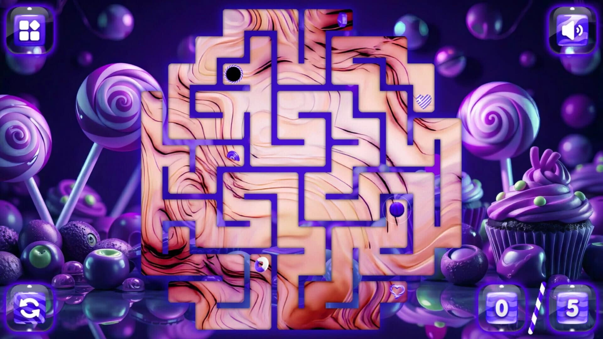 Sweetie Candy Maze: Violet Plum screenshot 4