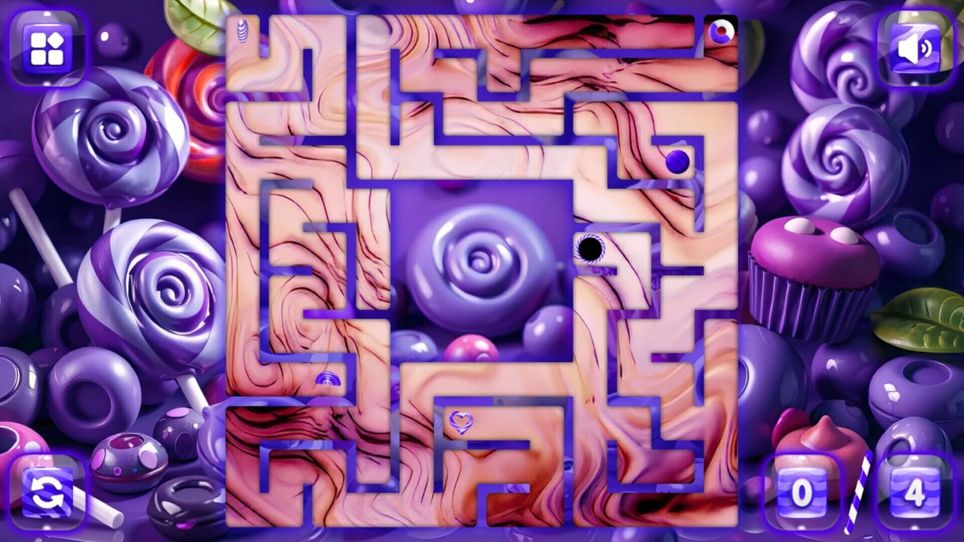 Sweetie Candy Maze: Violet Plum screenshot 3