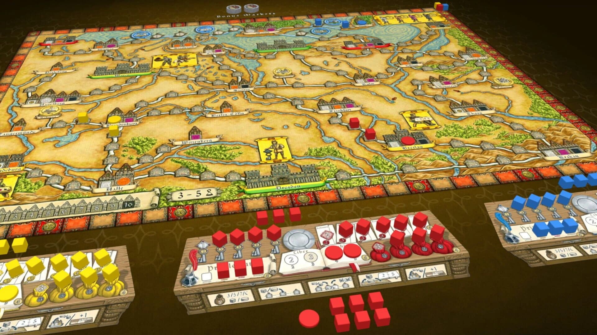 Tabletopia: Hansa Teutonica + Expansions screenshot 2
