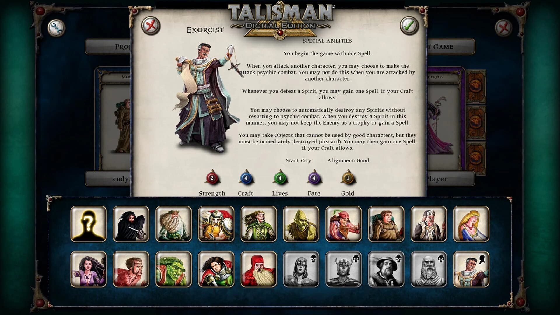 Talisman: Digital Edition - Exorcist screenshot 2