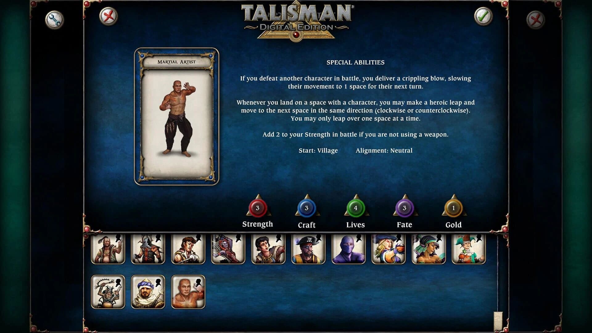 Talisman: Digital Edition - Martial Artist screenshot 2