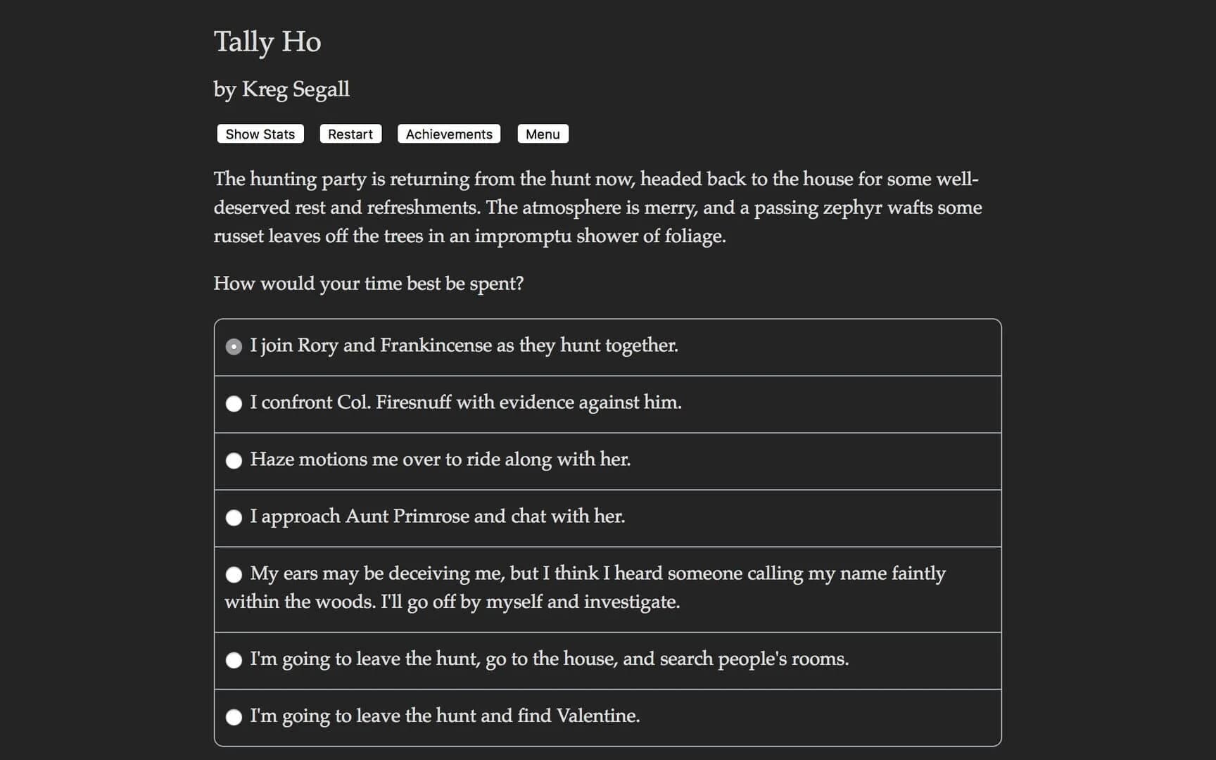 Tally Ho screenshot 2