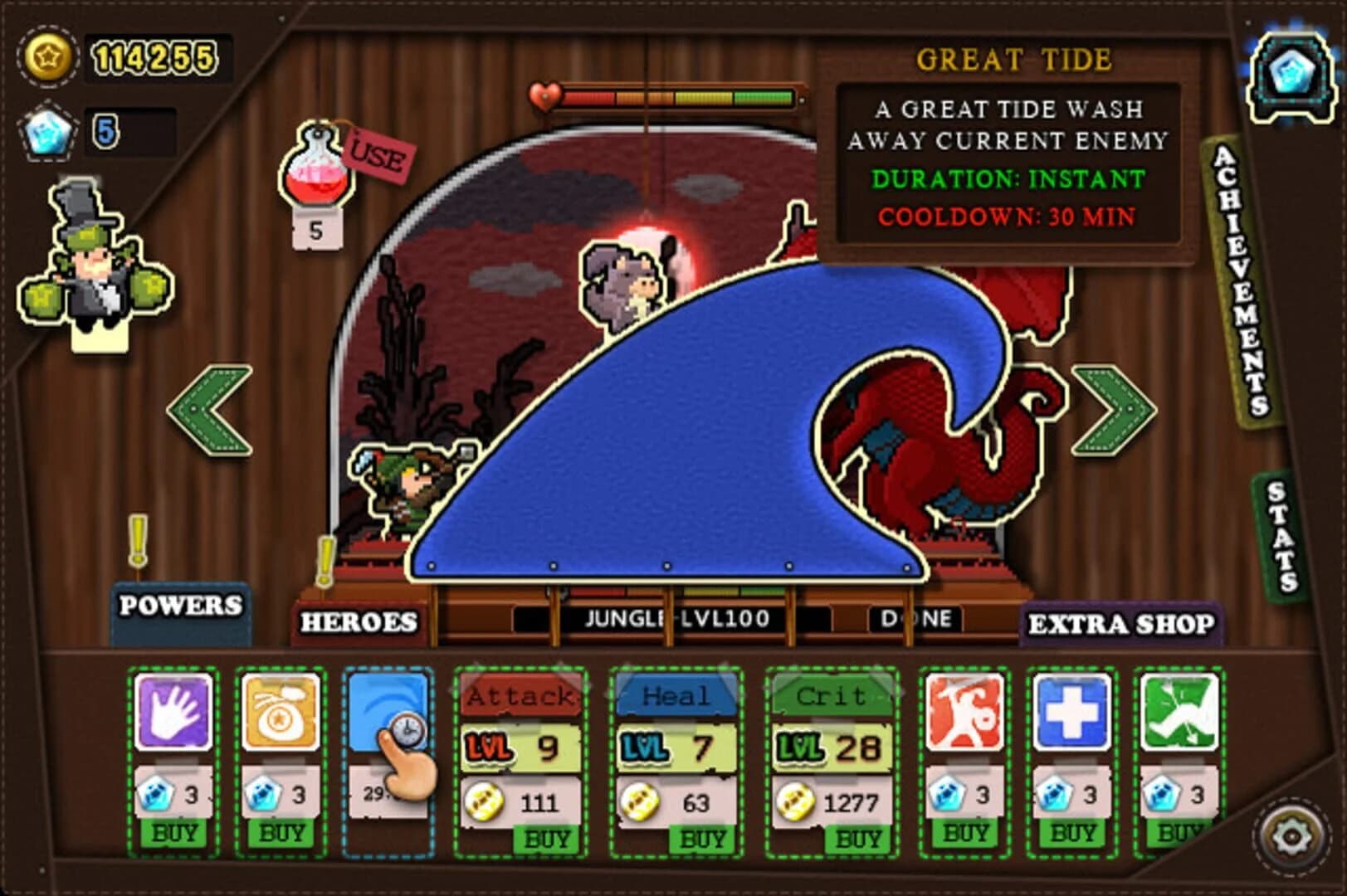 Tap Heroes screenshot 4