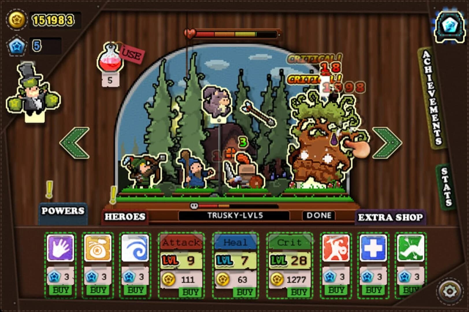 Tap Heroes screenshot 2