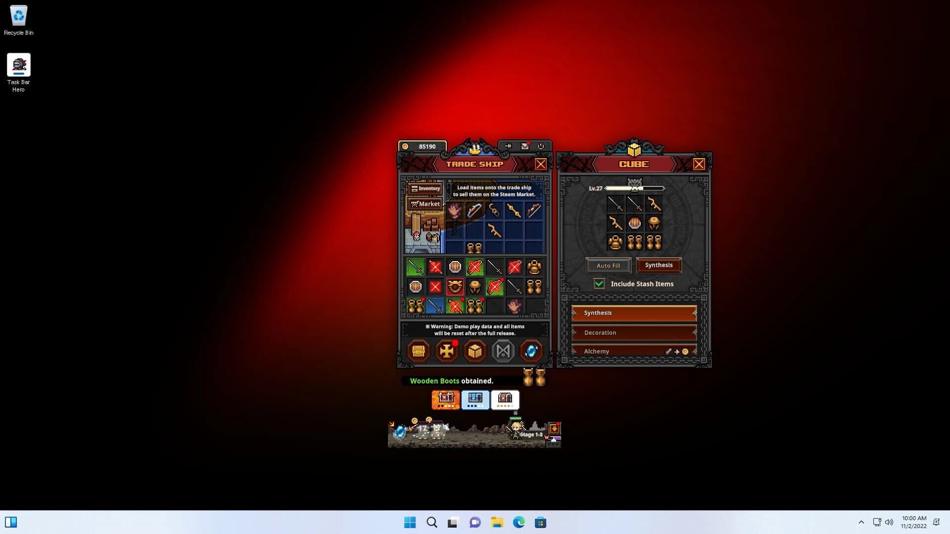 TBH: Task Bar Hero screenshot 5