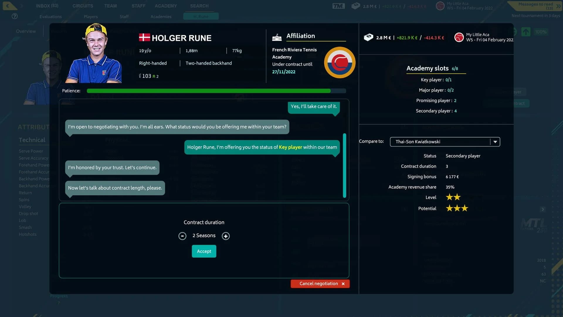 Tennis Manager 2022 screenshot 4