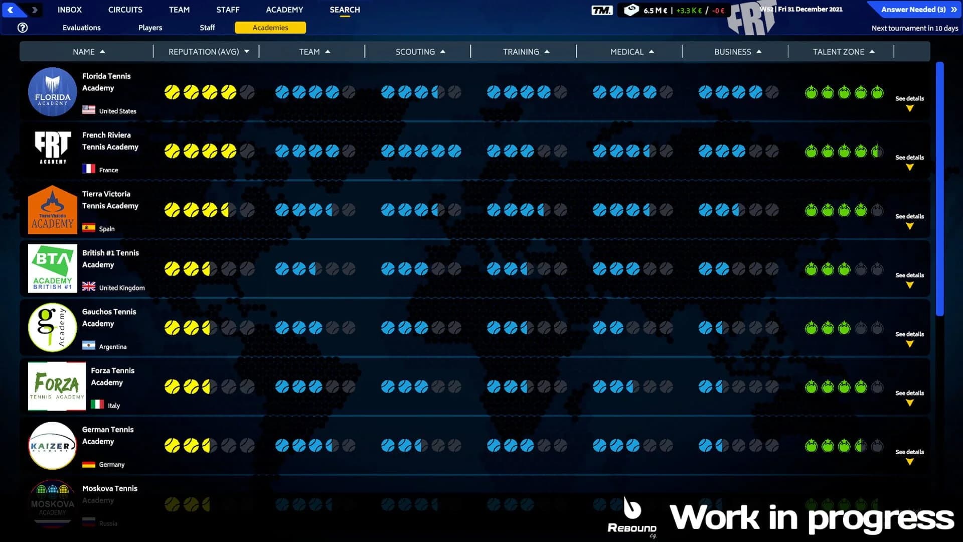 Tennis Manager 2023 screenshot 2
