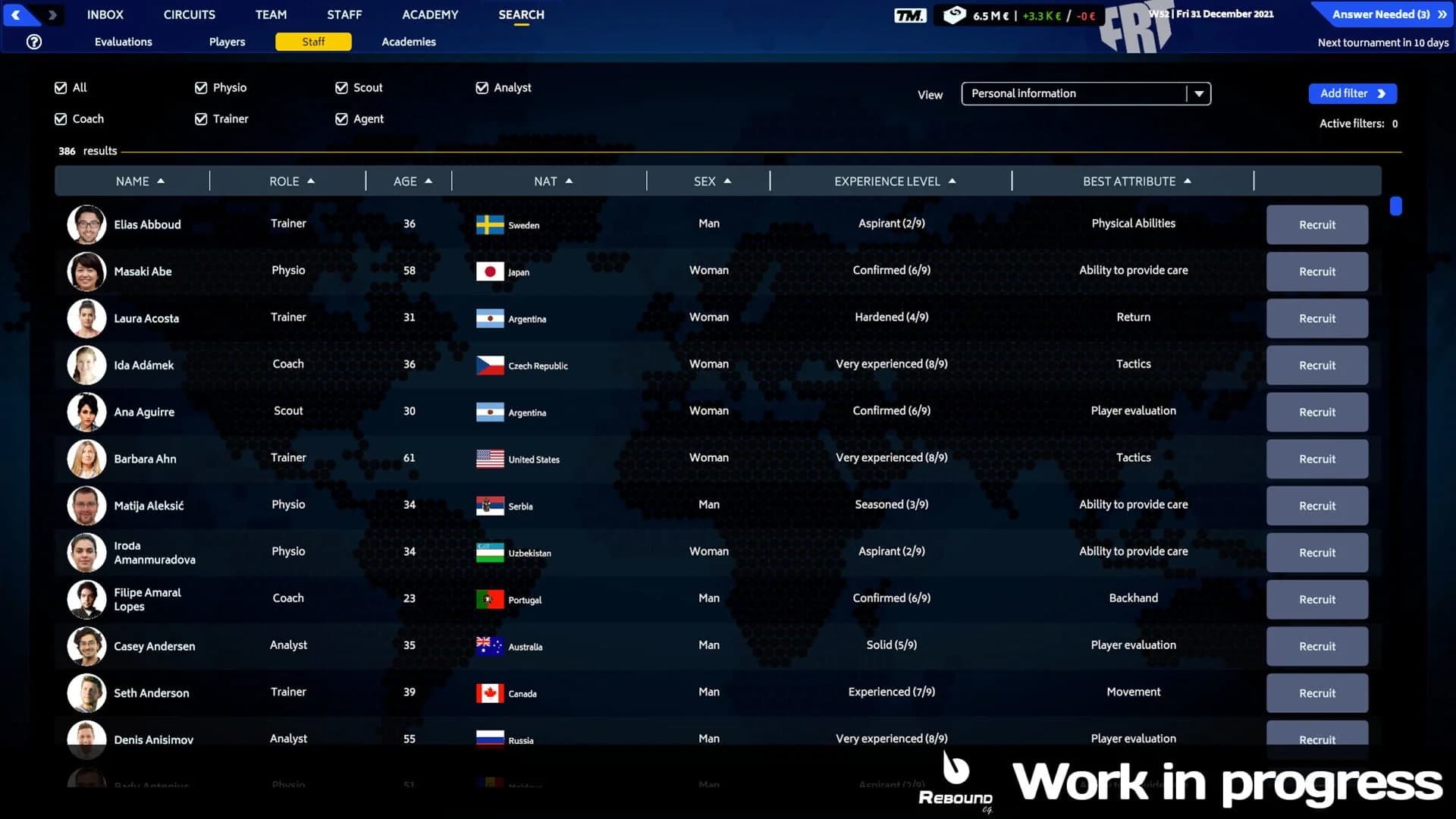 Tennis Manager 2023 screenshot 5