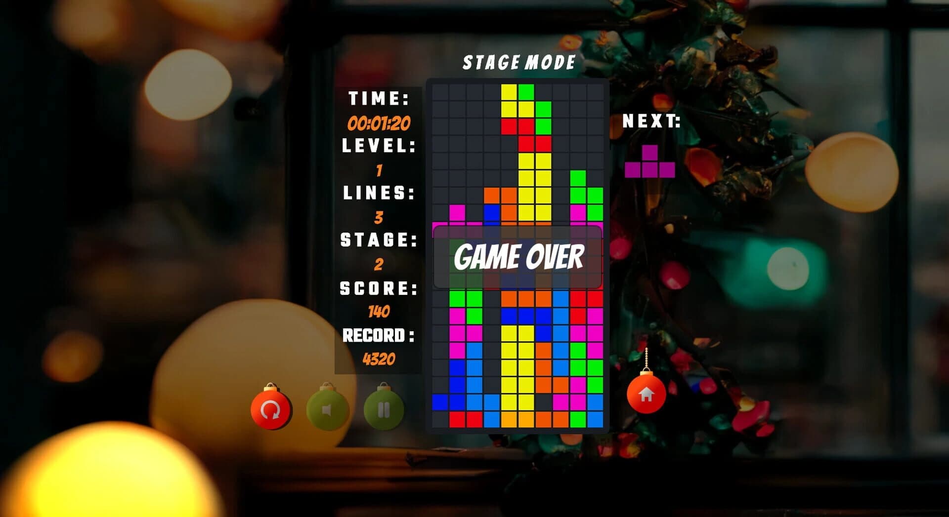 Tetris Christmas screenshot 4