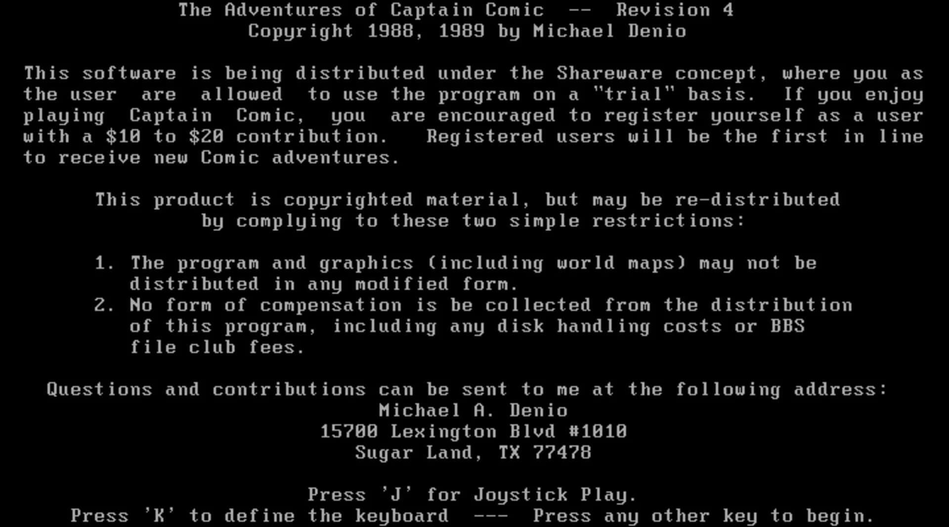 The Adventures of Captain Comic screenshot 3