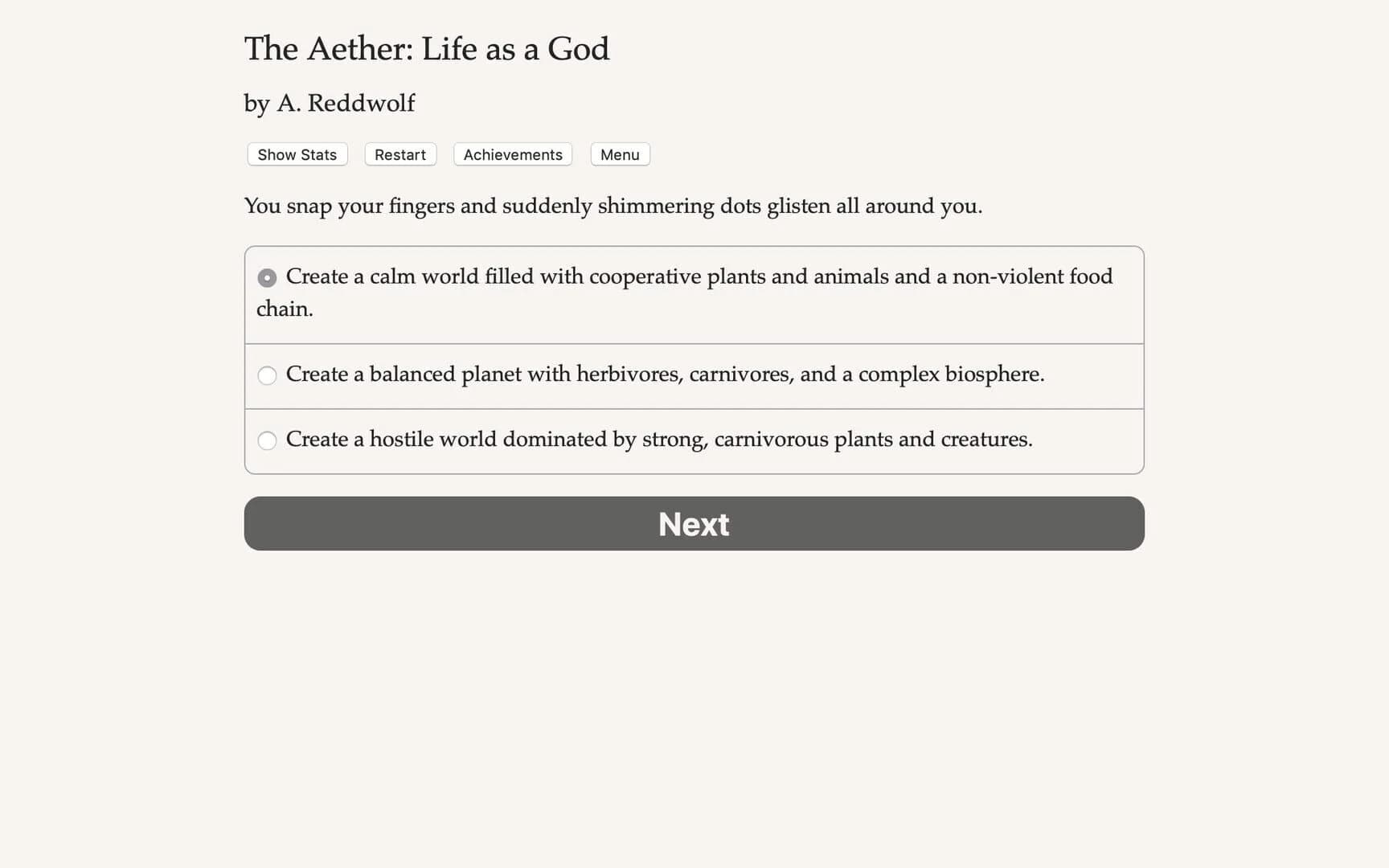 The Aether: Life as a God screenshot 2