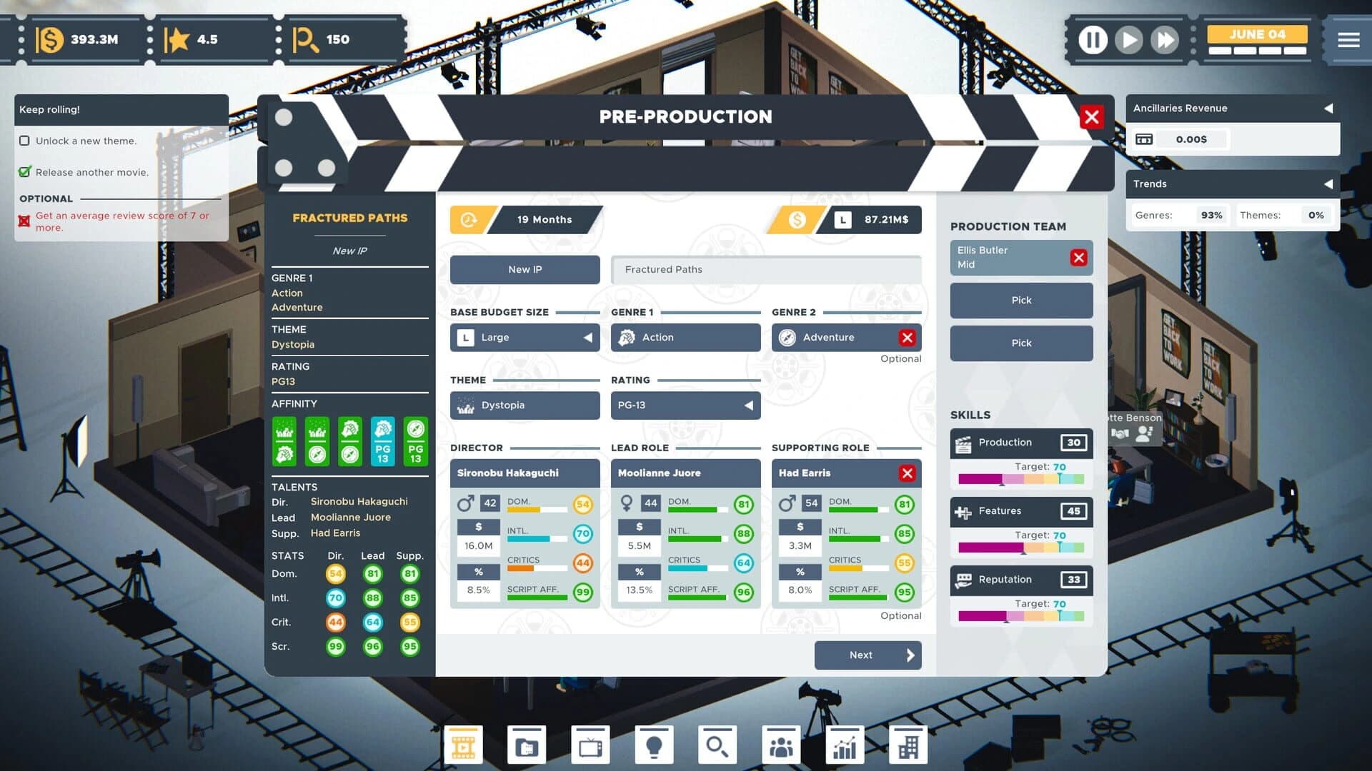The Executive: Movie Industry Tycoon screenshot 3