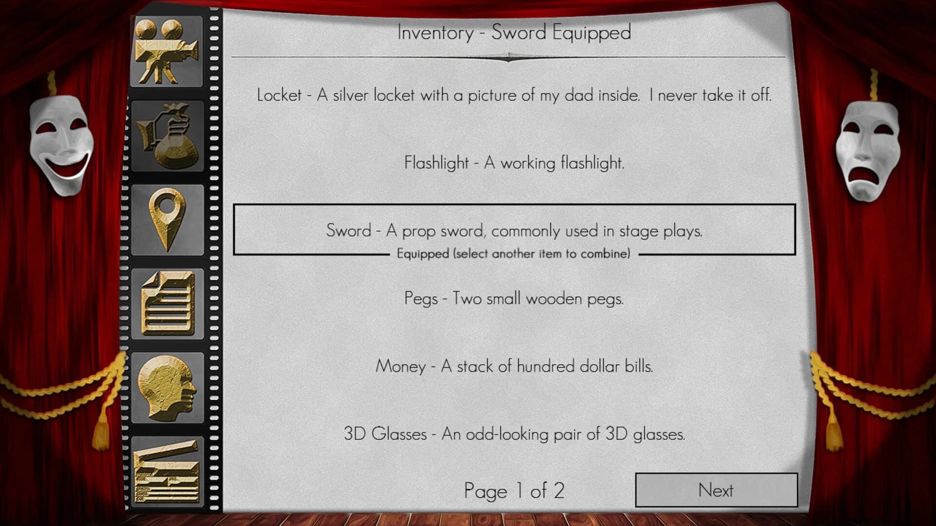The Filmmaker - A Text Adventure screenshot 1