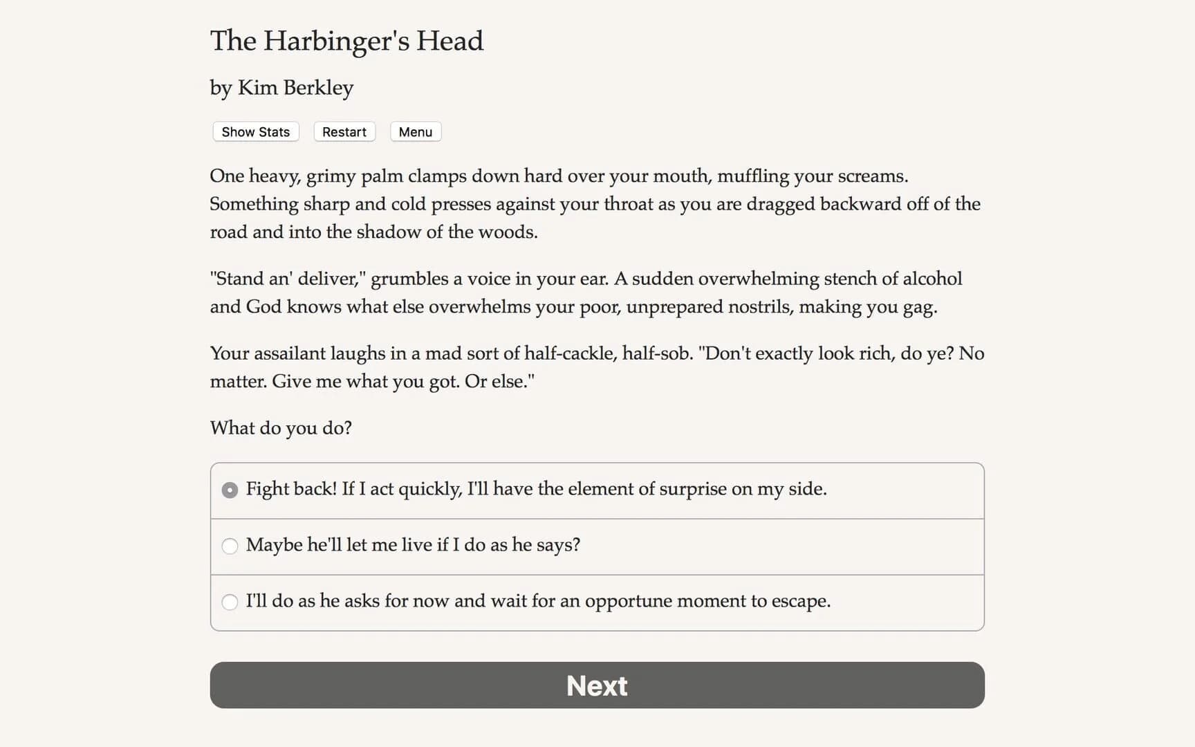 The Harbinger's Head screenshot 1