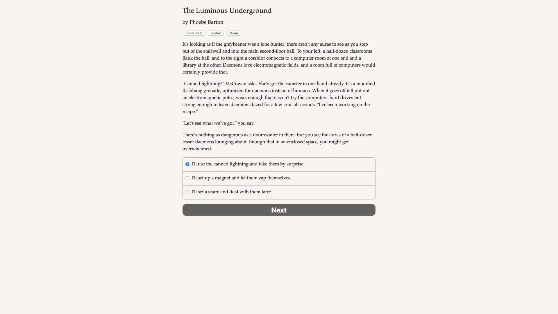 The Luminous Underground screenshot 1