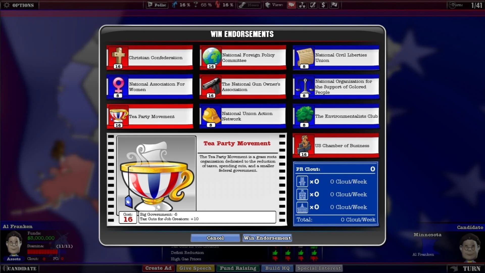 The Political Machine 2012 screenshot 4